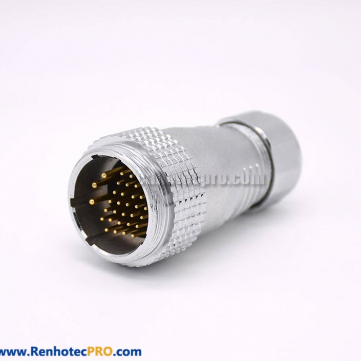 31 Pin Connector Plug P28 Male Straight for Cable