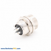 GX12 Connector 4Pin Straight Standard Type Female Pulg to Male Socket Rear Bulkhead Solder Type For Cable