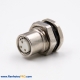 M8 3 Pin Female Connector Straight Front Mount Waterproof Cable Solder Type Panel Receptacles