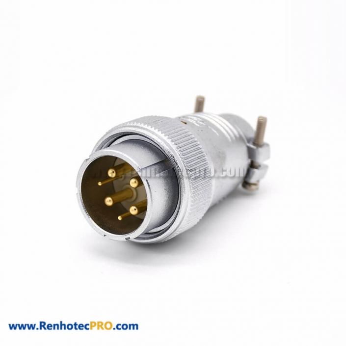 6 Pin Connector P32 Male Straight Plug for Cable