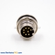 M16 Male 8 Pin Front Panel Mount A Code Straight Solder Cup Panel Receptacles