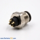 M12 Connector 4 Pin A Coded Male Straight Non-shield Molded Cable