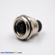 M12 Connector 4 Pin Pinout Field Wireable Connector A Coded Female Straight Non-Shield Zinc Alloy Solder For Cable