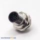 High Voltage Safety Lock Connector 2 Pin Straight Metal Plug 3.6mm 35A For 0.1m Cable