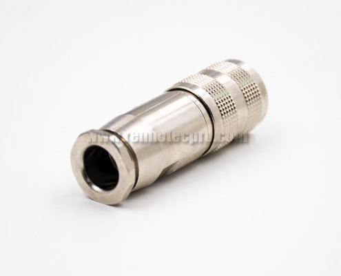 M16 Connector 3 Pin Female Straight All Metal Shield Field Wireable Connector