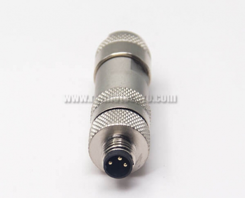 M8 Shielded Connector 3 Pin Screw-Joint for Cable Male Plug