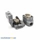 10 Pin Heavy Duty Connector H6B Male Without Contacts M20 Male Butt-Joint Female Bulkhead Mounting