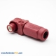 Surlok Power Connectors Female IP67 12mm 1 Pin 350A Cable Right Angle Plug Plastic Red