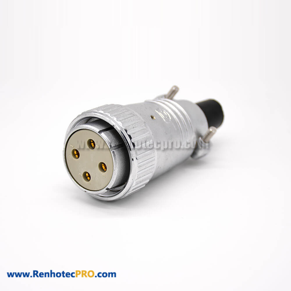 Plug Female P48 Straight 4 Pin for Cable Connector