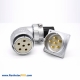 Male Female Socket Plug P48 6 Pin Ringht Angle Plug Straight Receptacles
