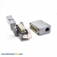 10 Pin Electrical Connector Heavy Duty H16A Silver Plating Size M25 Bulkhead Mounting Female Butt-joint Male