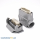 Heavy Duty Multi Pin Connector H16A 18Pin Silver Plating Size Plastic button Female Butt-joint Male PG21