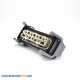7Pin HDC Connectors Male Female Butt-Joint Plastic Button Male Top Cable Entry H24B Shell M32 Bulkhead Mounting