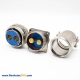 XCD 36 Shell 2Pin Bayonet Coupling Cable Plug Socket 4 Hole Flange Male Butt-Joint Female Solder Cup