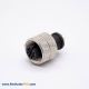 M12 Sensor Connector Straight Female Solder Cup Unshielded 4 Pin Plug