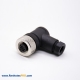 M12 Female Connector 90 Degree 5 Pin Plug Unshielded Screw-joint A Coded Sensor Connector