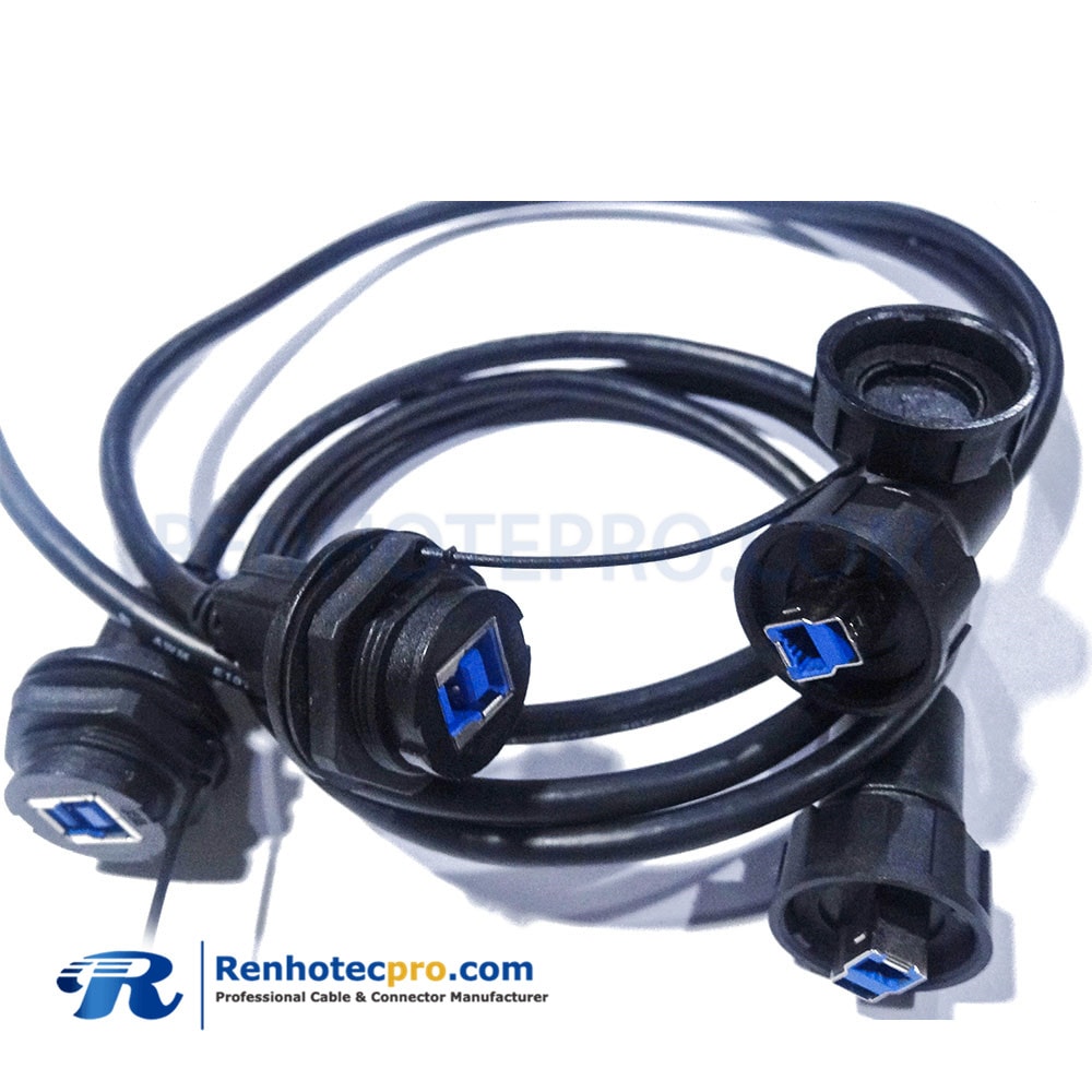 USB 3.0 Type B Male to USB 3.0 Type B Female Double head Connector USB