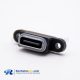 USB C Waterproof IPX8 Connector 6P Female smt With Waterproof Rubber Ring