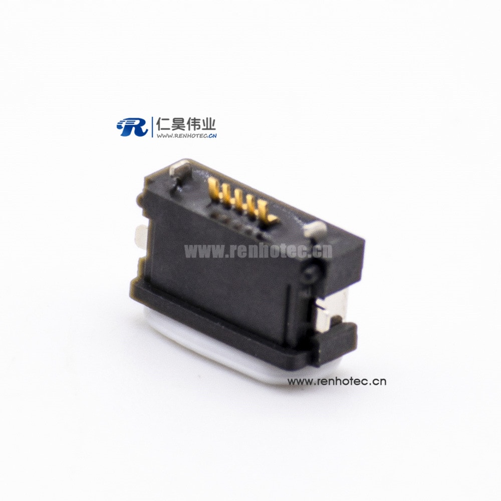 Waterproof MICRO USB Connector IPX8 Offset Type B Type 5 Pin With Waterproof Ring (3 ...