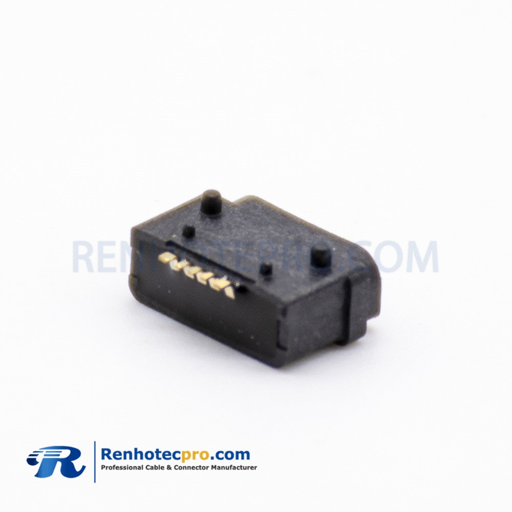 Waterproof MICRO USB port Type B Female Socket 5P IPX7 SMT plastic