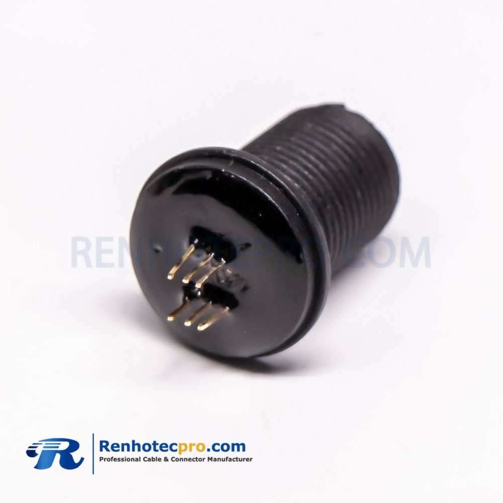 micro USB Connector Waterproof Female Straight Socket PCB Mount Waterproof micro USB ...