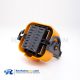 MSD Connectors 500A Waterproof IP67 2 Pin Orange Plastic Plug