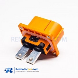 HVIL 2pin 150A TE Orange Plastic HVIL Socket IP6K9K High Voltage Connector
