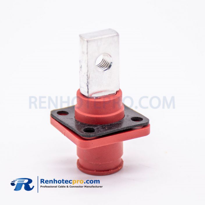 SurLok Power Connectors Crimp Type Red Female Plastic Socket With Hole EV Connector