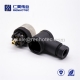 M12 Field Wireable Connector, A Code, 5pin, Female, Right Angle, Cable, Screw-Joint, Non-shield, Plastic, PG7 / PG9