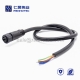 M12 Overmolded Cable, , 3pin, Male, Straight, Cable, Solder, Single Ended Cable, Plastic Shell, M12 Power Cable,