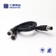 M12 Overmolded Cable, A Code, 5pin, 1 Male to 2 Female, Straight, Cable, Solder, Double Ended Cable, M12 to M12, , 1M,M12 Power Cable