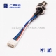 M8 Wire Harness B Code 5pin Male Straight Solder Front Mount 50CM Double Ended Cable M8 to Terminal 24AWG