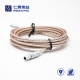 Cable for LEMO connector S Series 2pin Male Straight Push pull self-locking FFA.00S RG316 2M Copper Shield