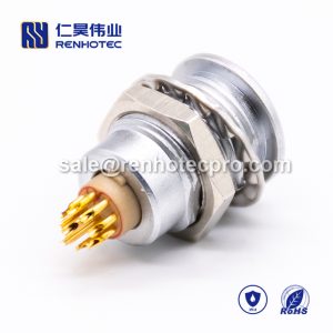 LEMO B Series Push pull self-locking Connector,Female,Straight,EGG,G,2B,310,Brass Shell,L,Panel Mount,Back Mount