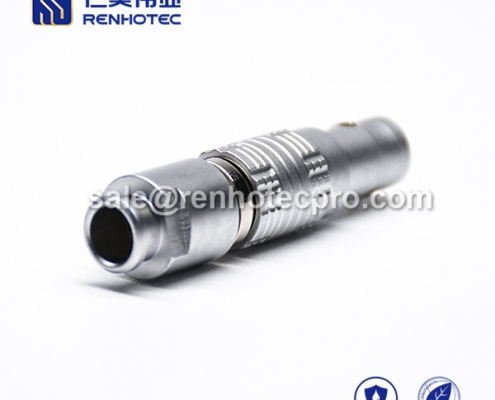LEMO B Series connector assembly 2 pin Male Straight FGG Push pull self-locking Cable