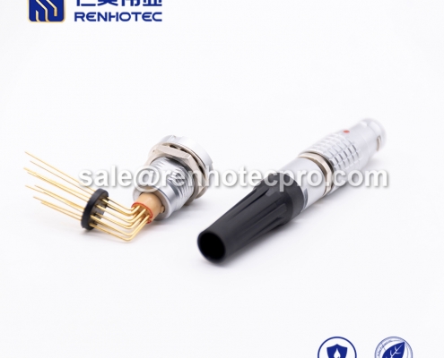 LEMO b connector 10 pin Male Straight Push pull self-locking FGG Cable