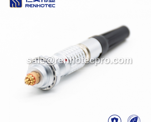 16 pin LEMO power connector B Series Male Straight Push pull self-locking FGG Cable