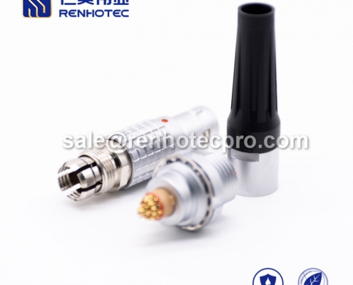 16 pin LEMO power connector B Series Male Straight Push pull self-locking FGG Cable