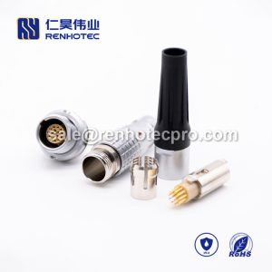16 pin LEMO power connector B Series Male Straight Push pull self-locking FGG Cable
