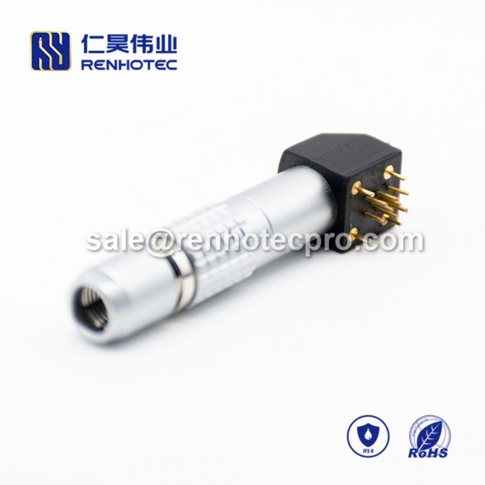 LEMO electrical connector B Series 8pins Male Straight Push pull self-locking FGG Cable