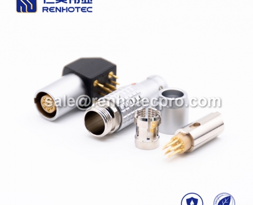 LEMO electrical connector B Series 8pins Male Straight Push pull self-locking FGG Cable