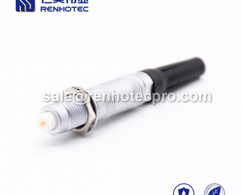 LEMO connector 1 pin S Series Male Straight Push pull self-locking FFA Cable