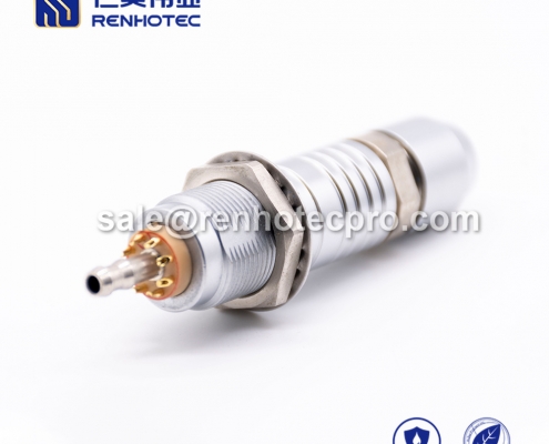 LEMO hybrid connector 8+1 pin pin S Series Male Straight Push pull self-locking FGG Cable