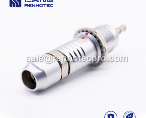 LEMO hybrid connector 8+1 pin pin S Series Male Straight Push pull self-locking FGG Cable