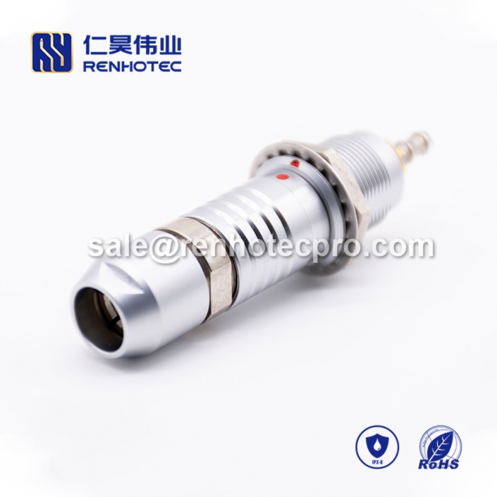 LEMO hybrid connector 8+1 pin pin S Series Male Straight Push pull self-locking FGG Cable