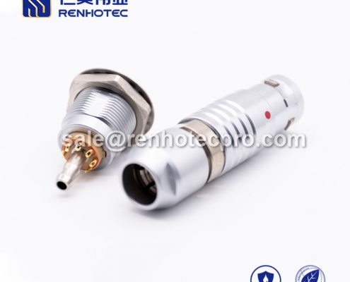 LEMO hybrid connector 8+1 pin pin S Series Male Straight Push pull self-locking FGG Cable