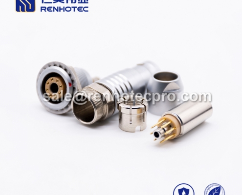 LEMO hybrid connector 8+1 pin pin S Series Male Straight Push pull self-locking FGG Cable