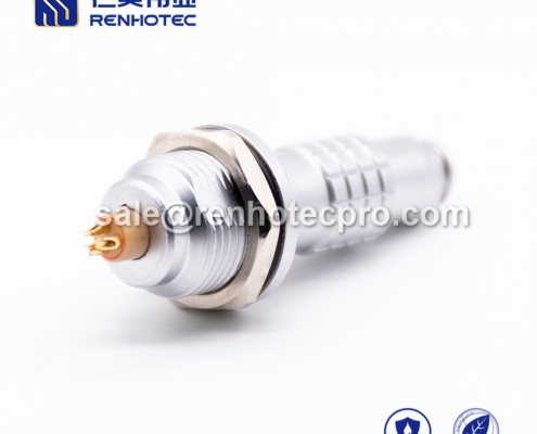 LEMO k connector 3 pin Male Straight Push pull self-locking FGG Cable installation