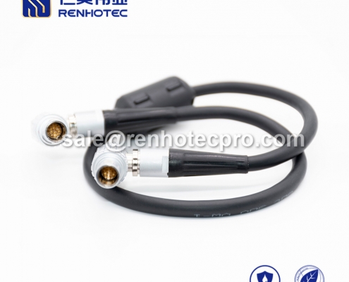 16 pin LEMO Cable B Series Male Right Angle Push pull self-locking FHG.3B PVC 1M Black Shield