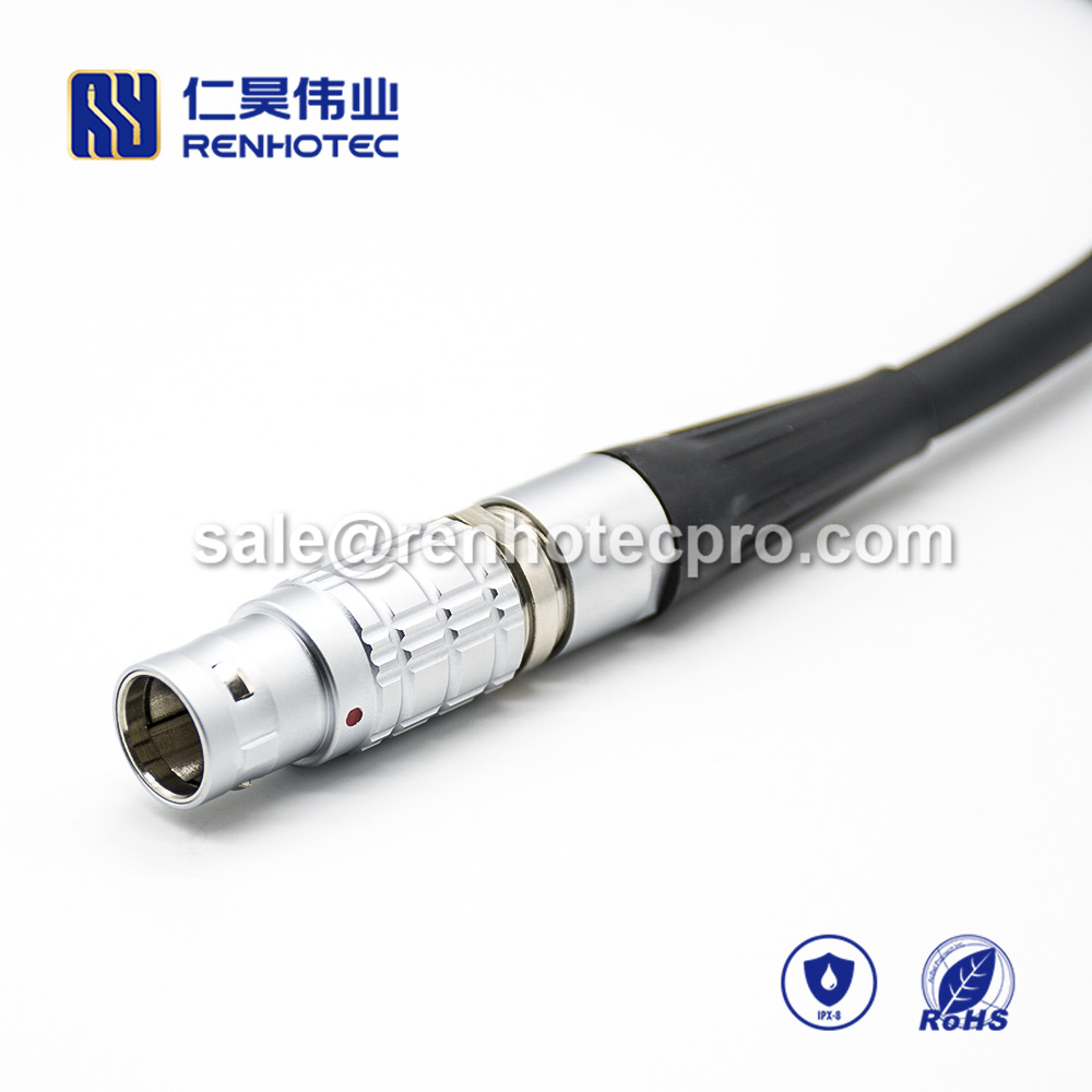 Push Pull connector fgg.2b 8 pins Male Straight Push pull self-locking ...
